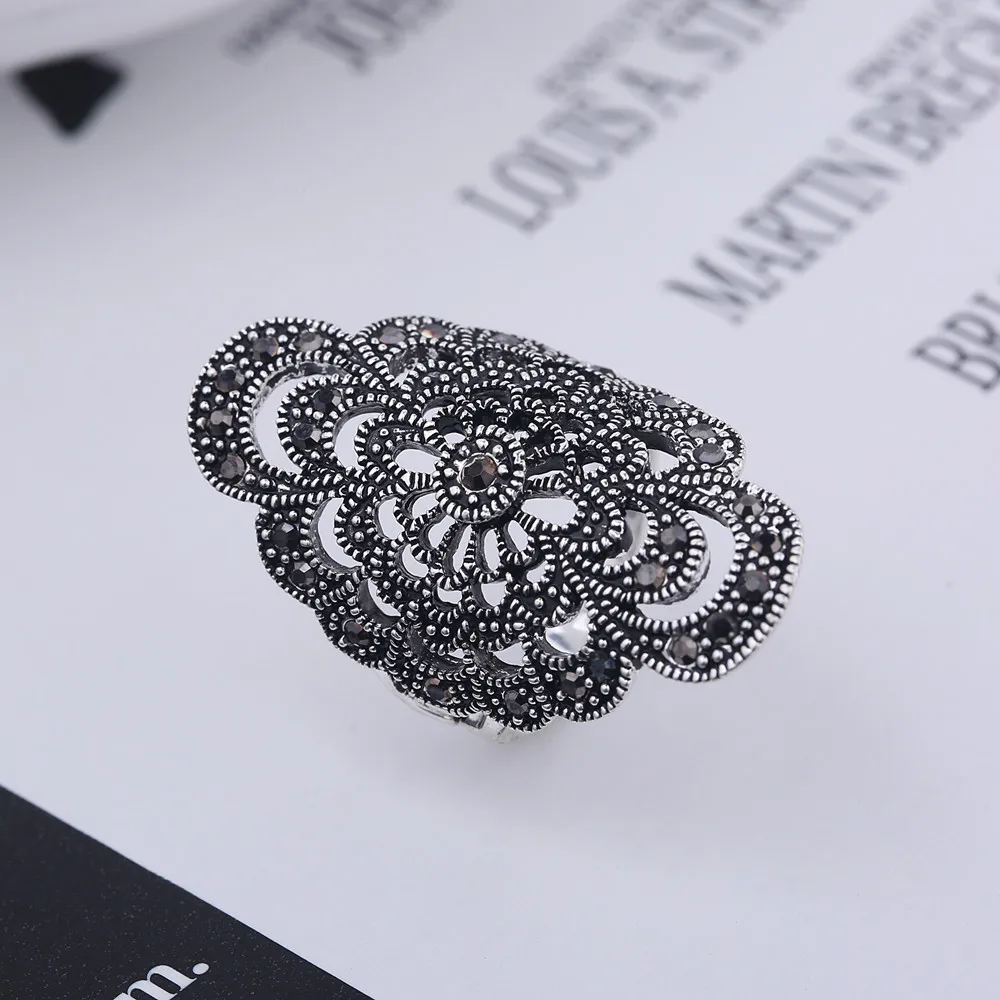 Антикварные украшения защиту окружающей среды кольцо сплава Выдолбленные