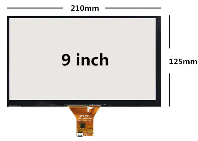 only Touch Digitizer 9 дюймов 210 мм* 125 мм Raspberry Pi планшетный ПК навигационный емкостный сенсорный дигитайзер Сенсорная панель стеклянная USB плата драйвера - Цвет: only Touch Digitizer
