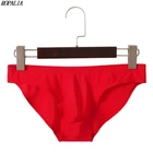 Мужские эластичные бесшовные трусы, белые ультратонкие дышащие трусы из ледяного шелка, однотонные бесшовные мягкие трусы с низкой талией, нижнее белье