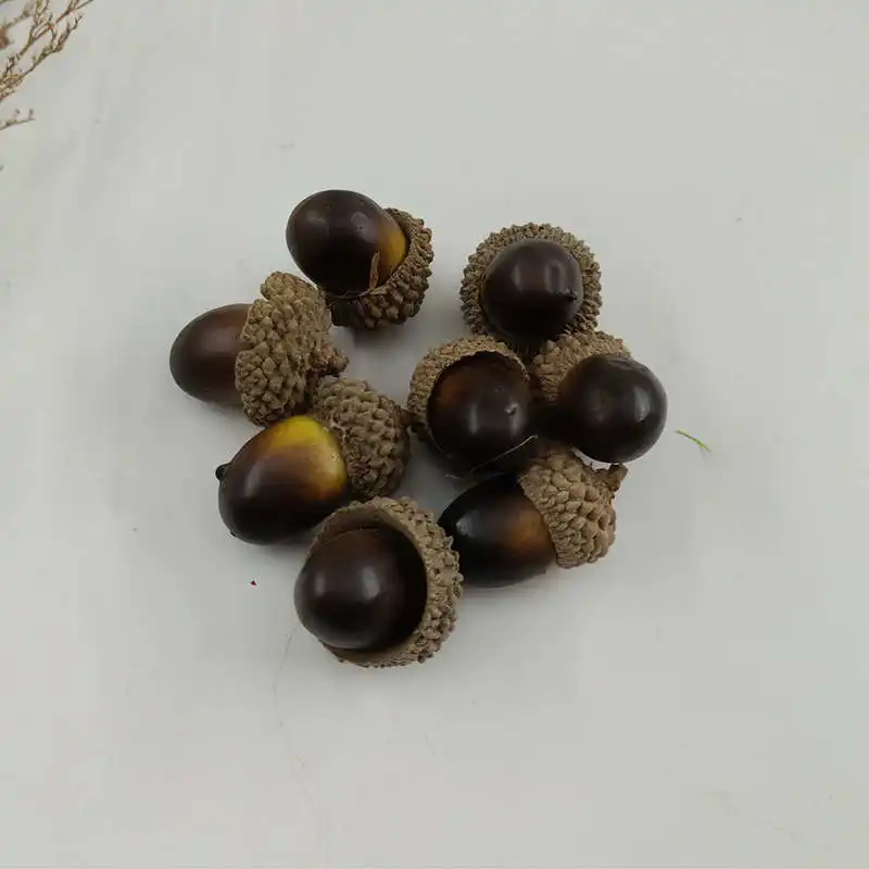 Pine cones 10. Unidades pacote DE Espuma Misturada Mini Simulacao DE Frutas e Legumes Artificiais Cozinha Brinquedos para As Criancas DE - Цвет: Pine cones