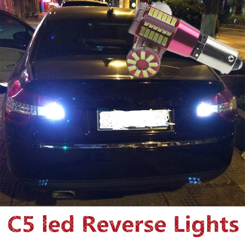 Tcart 2x led 4014 чип высокой мощности резервные фары заднего хода для Citroen c5 аксессуары 2008