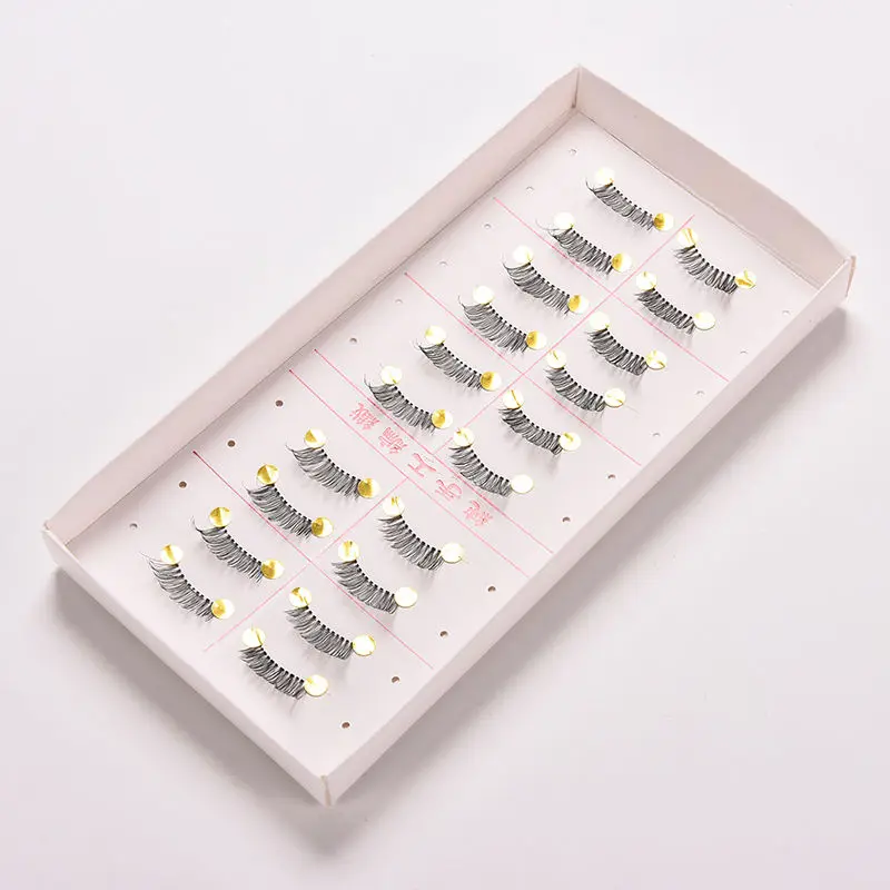 Черные Накладные ресницы с кисточками 10 пар мини угловые ручной работы для