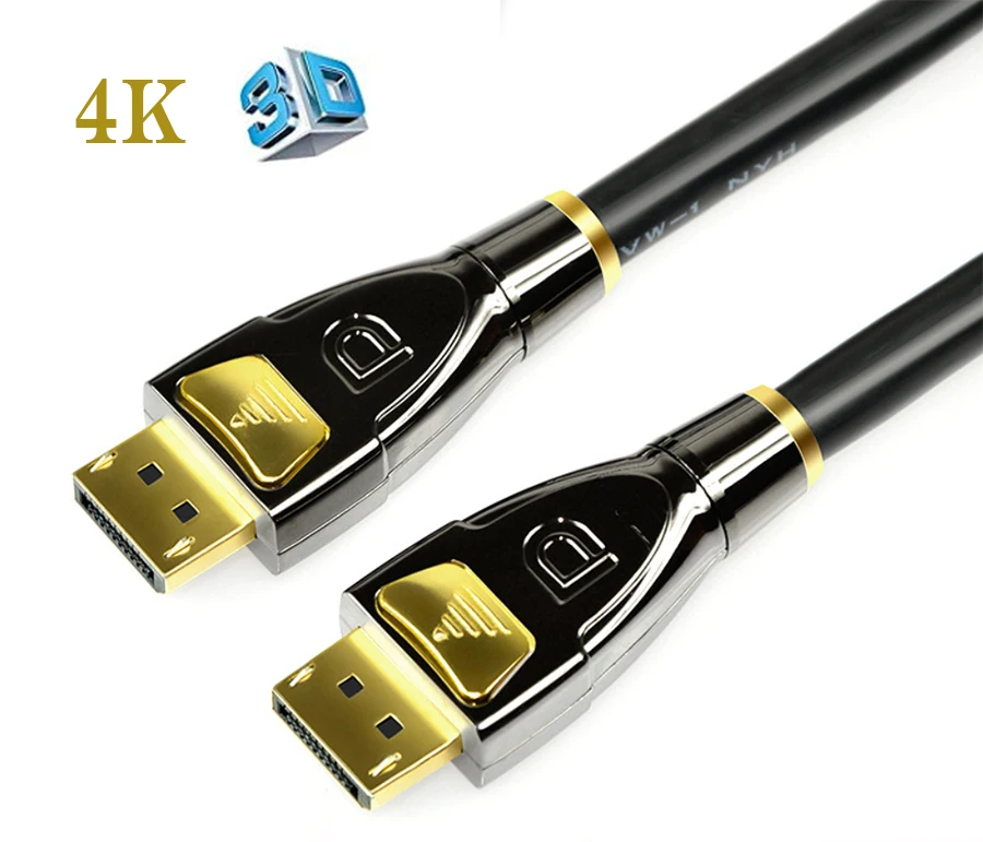 DP1.2 displayPort DP для кабель Поддержка 21 Гбит Высокая Скорость 4K при 60 Гц 1080 P 144 3D 1 2