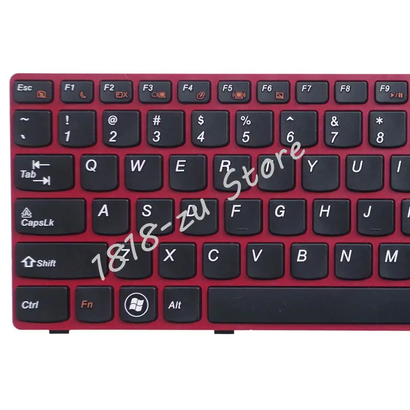 YALUZU US красная новая английская клавиатура для ноутбука Lenovo G580 Z580A G585 Z585 G590 серии