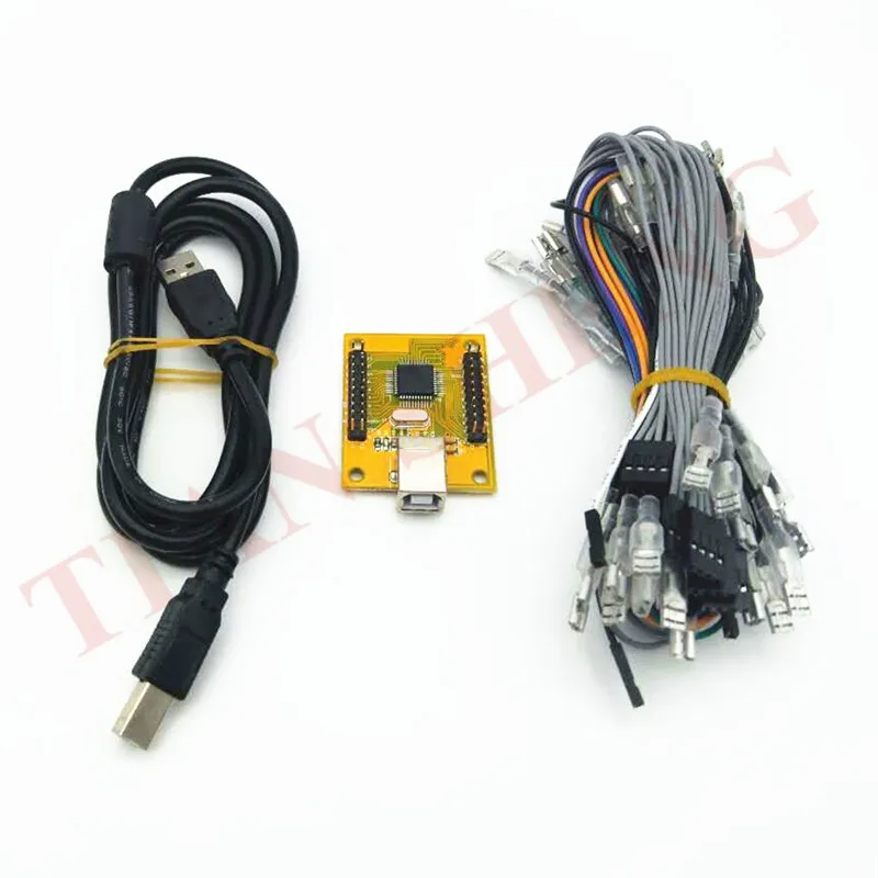 Аркада USB контроллер интерфейс 2 джойстика и 27 кнопок игрока MAME мультикад