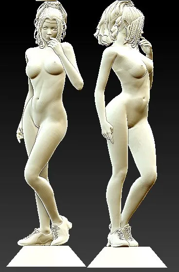 Новая 3D модель для cnc резной фигуры скульптурный станок в формате STL naked woman 4|3d model