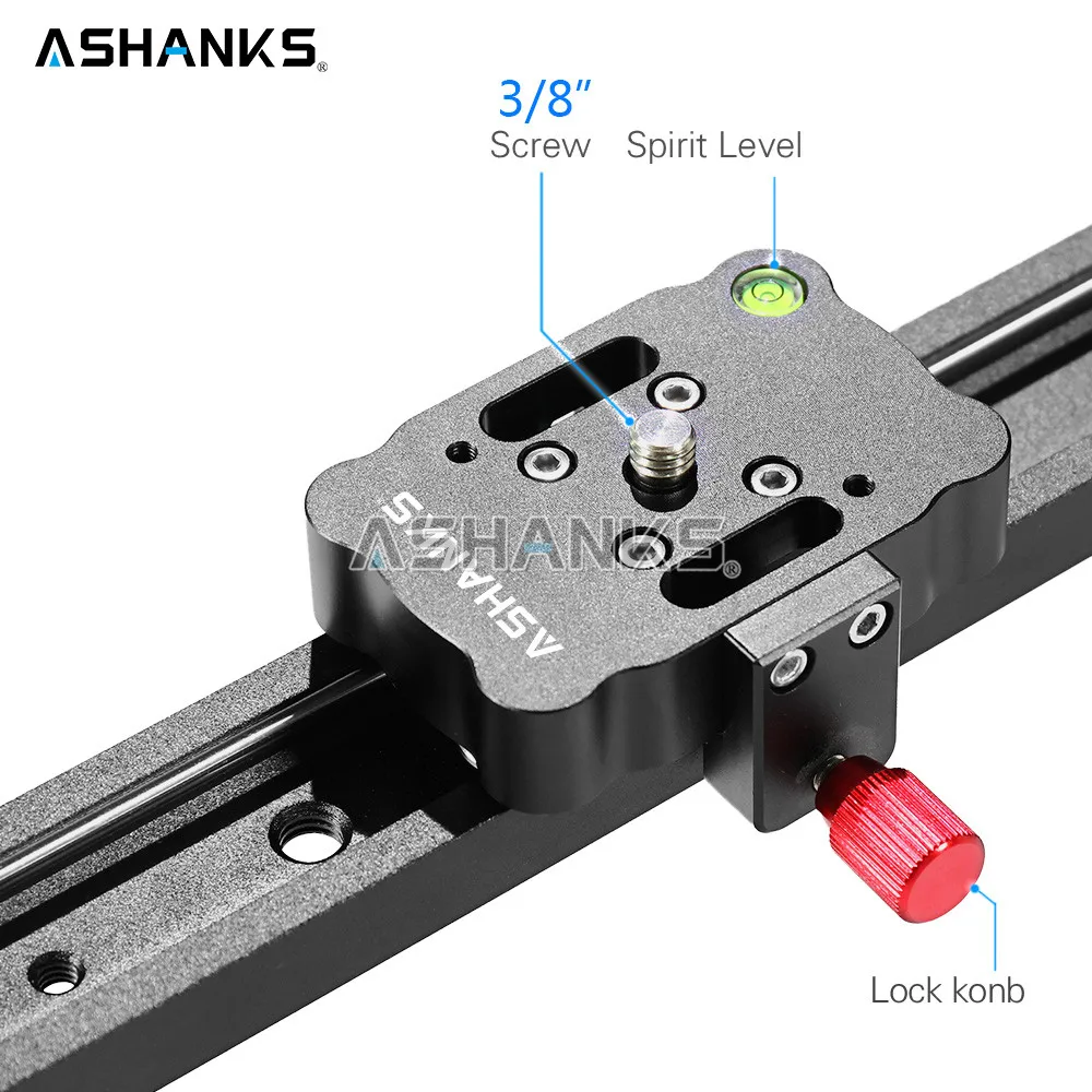 ASHANKS 100 см/39,37 ''ползунок для камеры из алюминиевого сплава демпфирующий ползунок трек видео стабилизатор рельсовый ползунок для DSLR или видеорегистратор