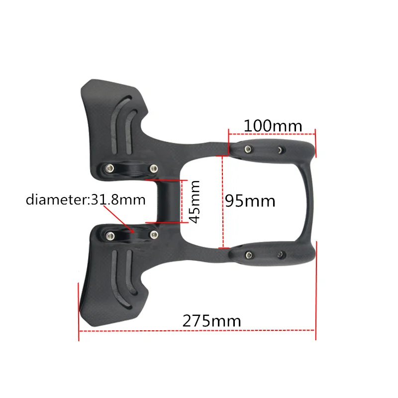 ERGOSUM велосипедный удлинитель для триатлона дорожный упор руль 3K матовый черный