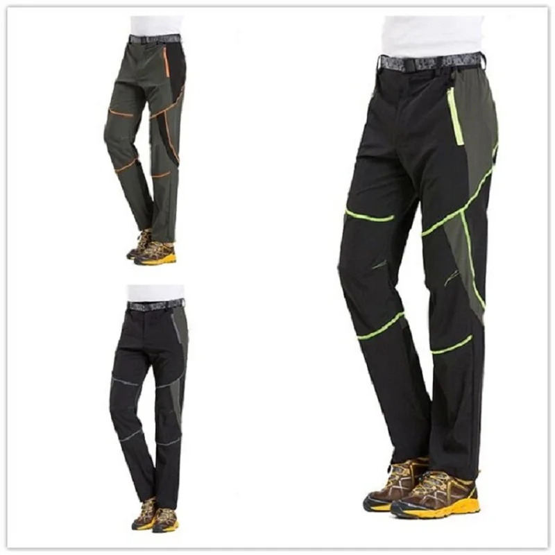 2017 Mens Camping Trekking Climbing Fishing Trousers Spring Summer Quick Dry Hiking Pants Male Outdoor Sports Patchwork | Спорт и