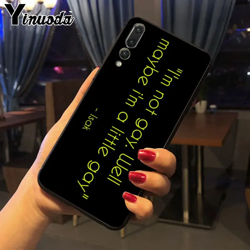 Yinuoda чехол для телефона Huawei nova 3i P20Lite P10 Plus Mate10Lite Mate20 P20 Pro honor 20 7a 8X skam Gay best quotes |