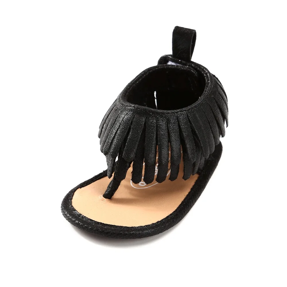 Fashion Tassel Summer Baby Girl Boy Shoes PU Soft Sole Casual Sandals Clamp Toddlers For 0-18 Months |
