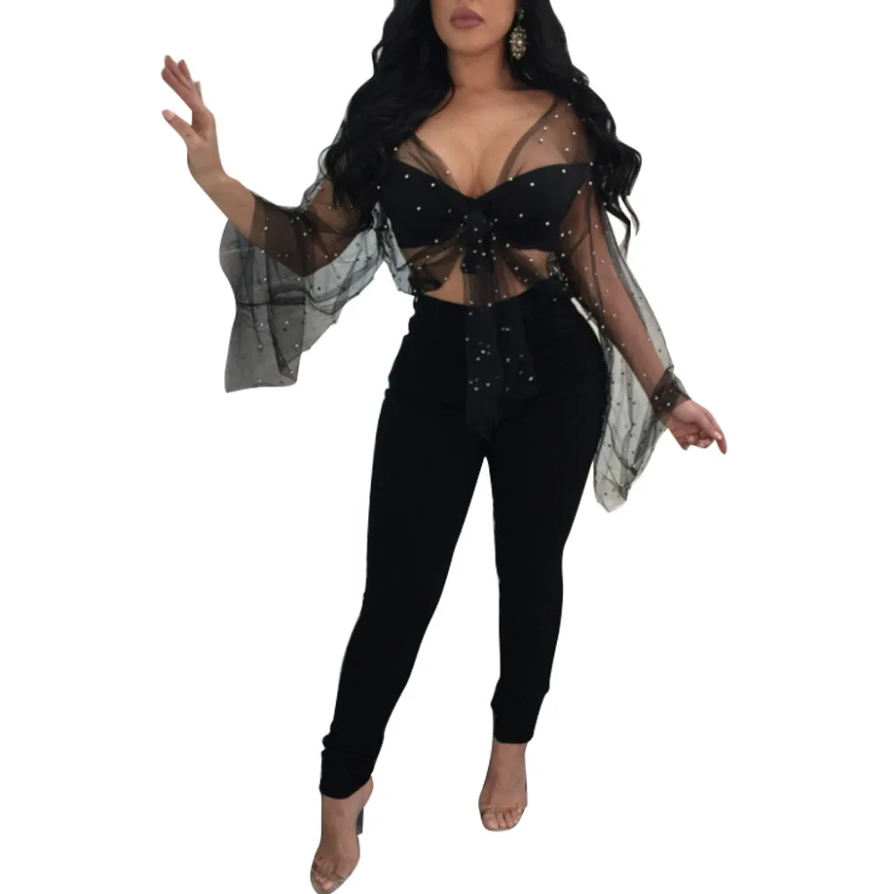 2018 женские топы сексуальные прозрачные телесные выдалбливают шаль блузка чистая