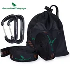 Комплект из 2 ремней для гамака Boundless Voyage с 2 ремнями для кемпинга, сада, дерева, подвесные ремни, детский поворотный трос, веревка для хранения 200 кг