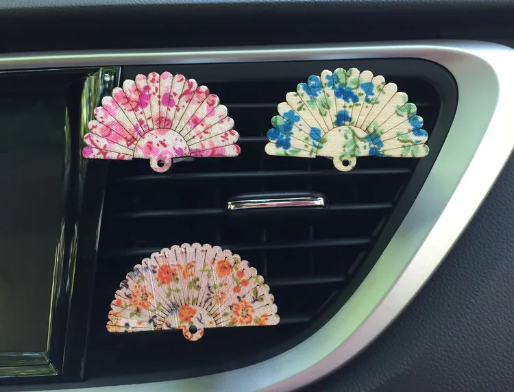 Fan Shape Air Freshener with Clip Car Styling Perfume for Condition Vent Outlet Ornament Solid Fragrance XCZ631 | Автомобили и