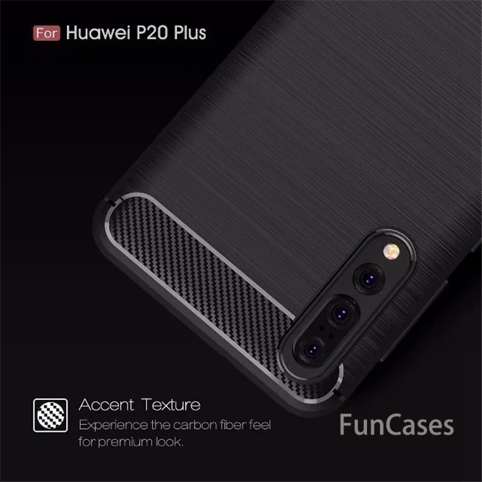 Для huawei P20 plus lite чехол Роскошный силиконовый мягкий ТПУ бизнес углеродного