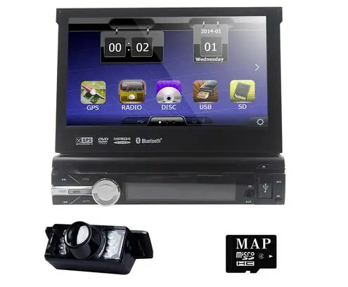 Автомобильный Электронный 1 din автомобильный DVD плеер GPS навигация 7 &quot1