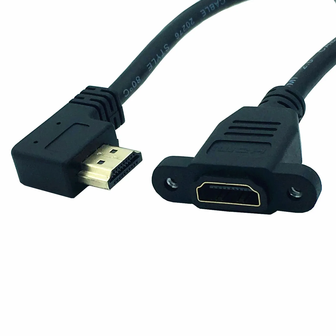Кабель HDMI 4K * 2k 2 0 В 60 Гц с левым углом штырь-гнездо 15 м | Компьютеры и офис