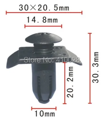 Shhworld авто зажим бампер крышка фиксатор для HY юбка панель reteiner mazda BF82 50 233 nissan 01553