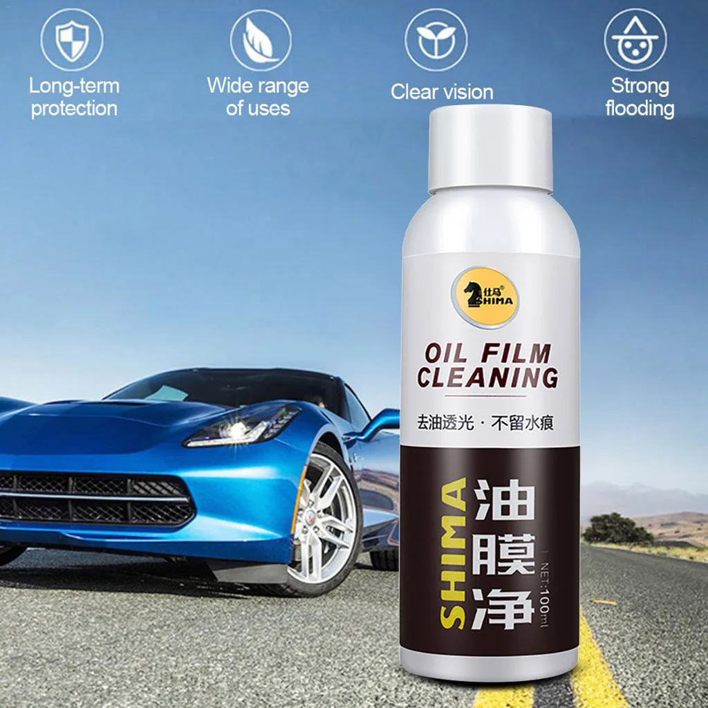 

1pc 100ML Glass maintenance concentrated wiper Remove stains Oil film polishing Quick cleaning Glass water Oil film Cleaning #20
