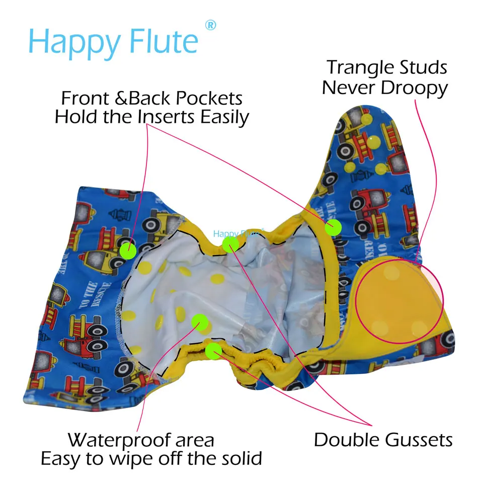 (13 шт./лот) WizInfant OS тканевый чехол для подгузников малышей с или без бамбуковой