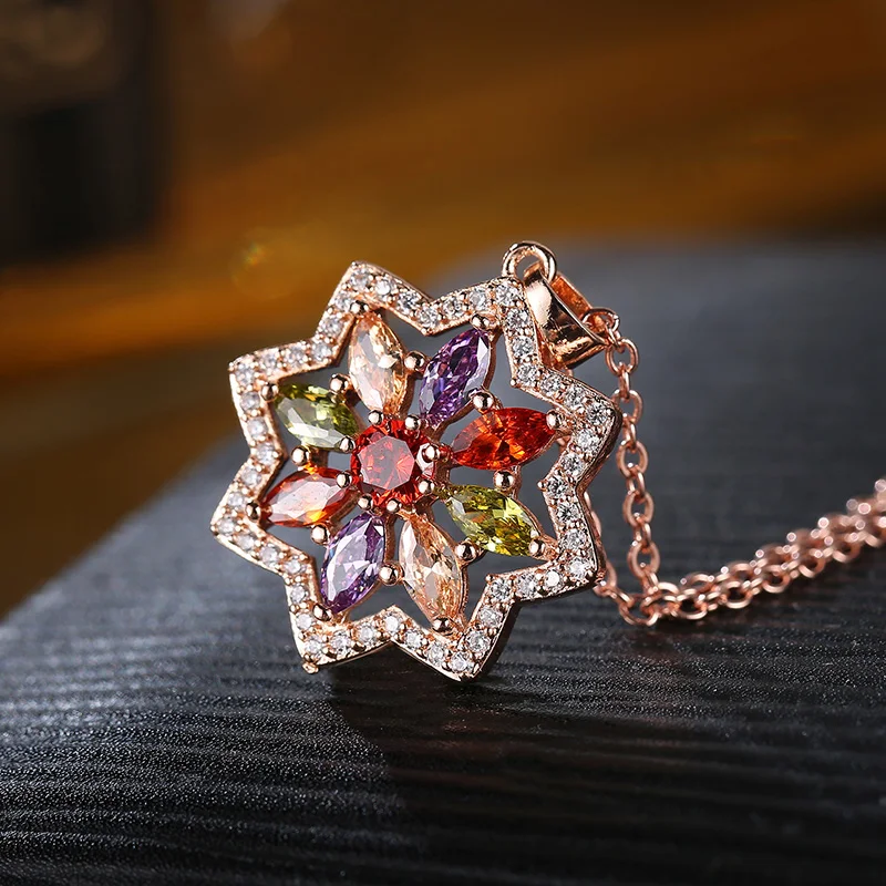 CARSINEL 2017 роскошные наборы ювелирных изделий из розового золота с цветами для