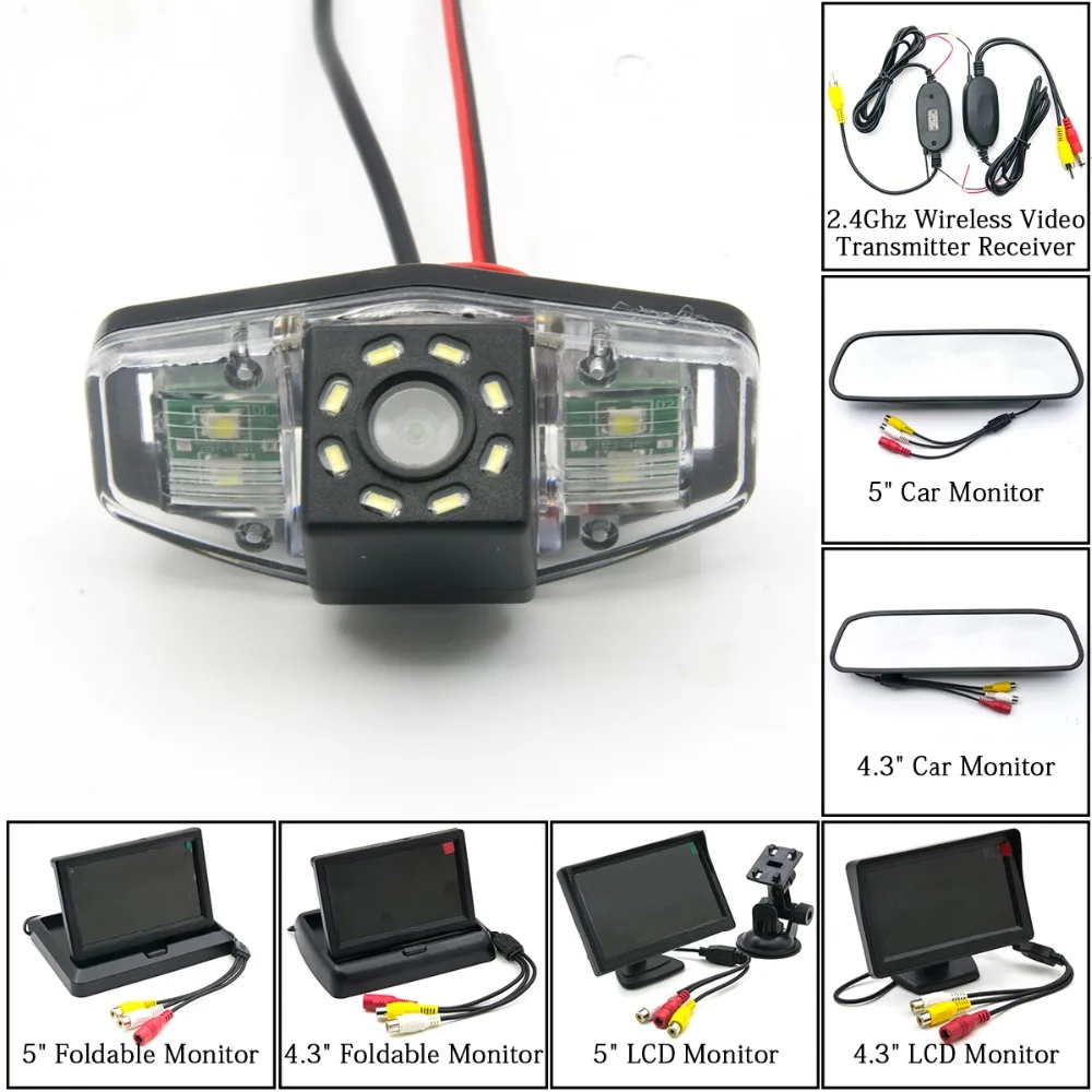 Для Honda Accord пилотный гражданский Pilot Odyssey City Acura TSX 8LED CCD Автомобильная камера