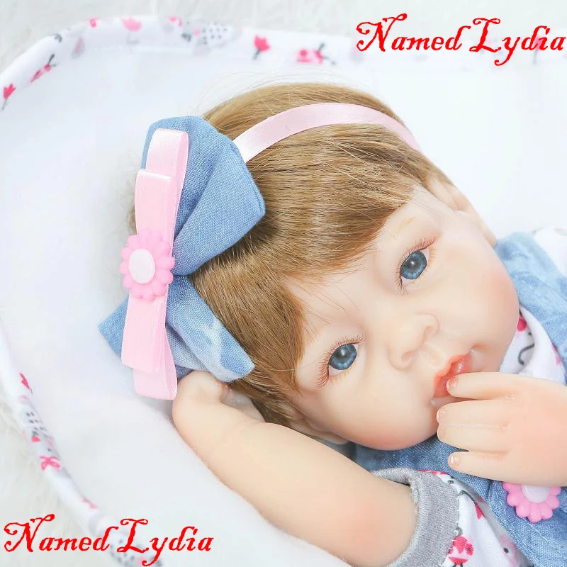 

Мягкая силиконовая Кукла reborn для детей, 18 дюймов, 40 см, Кукла reborn bebes reborn bonecas для детей, подарок на день рождения, игрушки