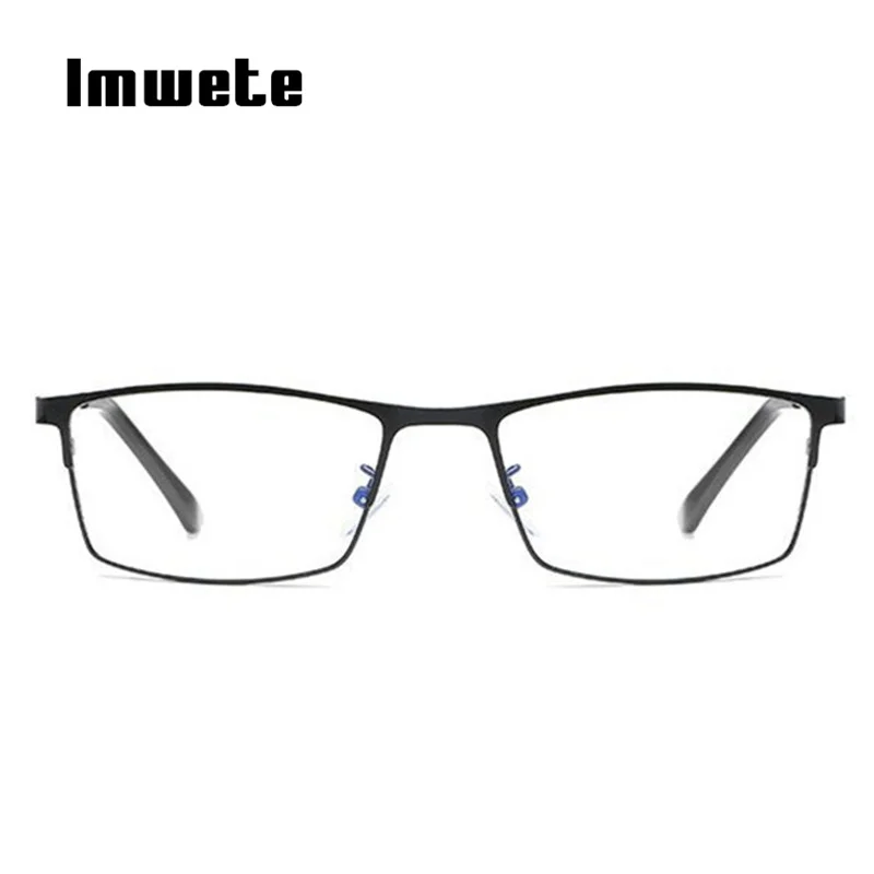 Imwete, деловые очки, оправа для мужчин, металлические, анти-голубые лучи, компьютерные очки, очки, радиационные, устойчивые, оптические очки
