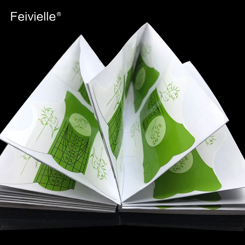 Feivielle новинка 100 шт./лот Форма для ногтей акрилового УФ геля руководство по