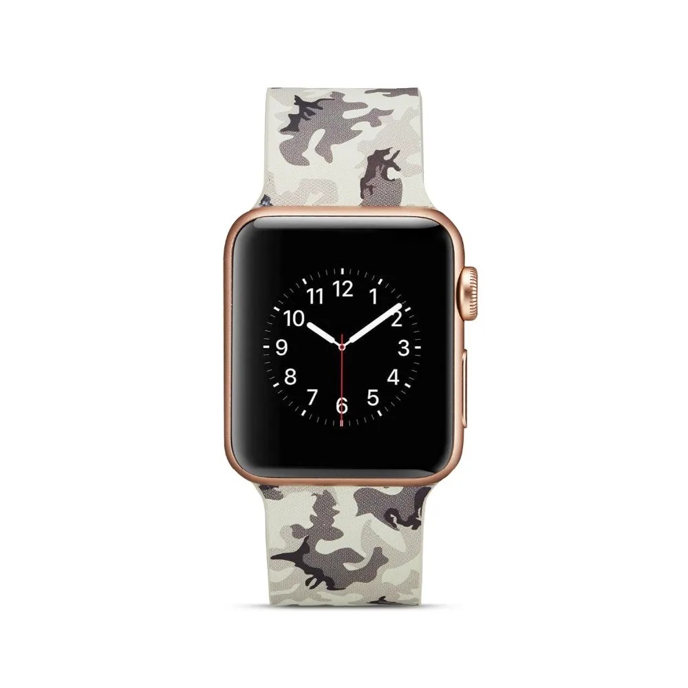 Ремешок для apple watch Группа apple watch 4 3 группа 42 мм 38 мм 44 мм/40 mmiwatch ремешок для часов браслет с принтом аксессуары для часов