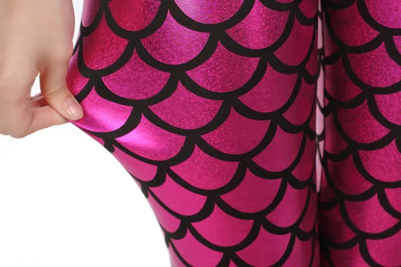 

Woman Spring Fish Scales Skinny Leggings Pants Female Summer Bodycon Pencil Trousers Women Stretch Capris Lady Autumn Capris