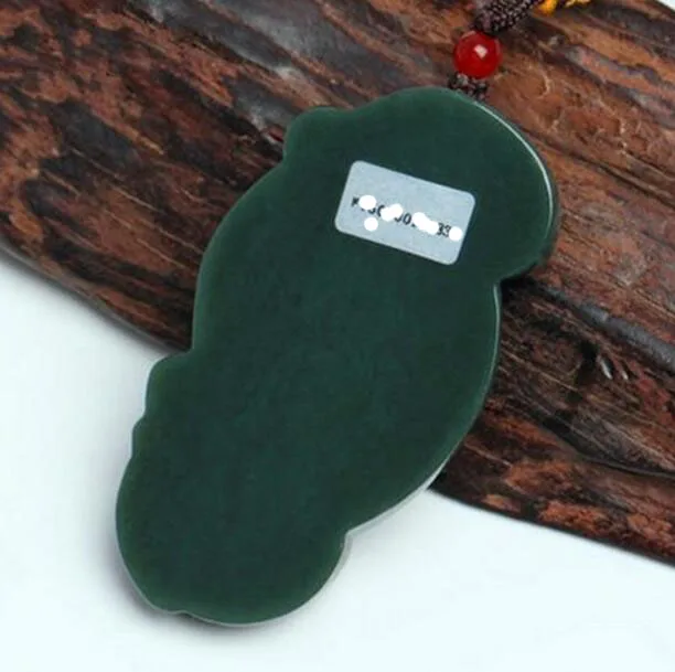 Подвеска из натурального зеленого гетянийского нефрита 3D Резные Подвески