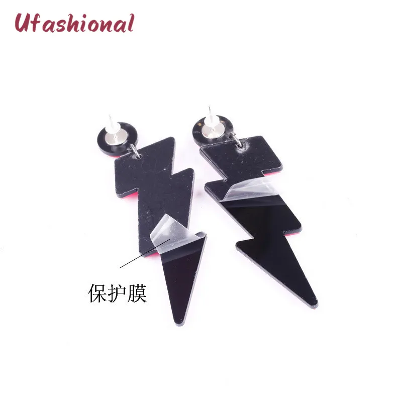 Длинные висячие серьги для женщин готические Модные Акриловые геометрические из