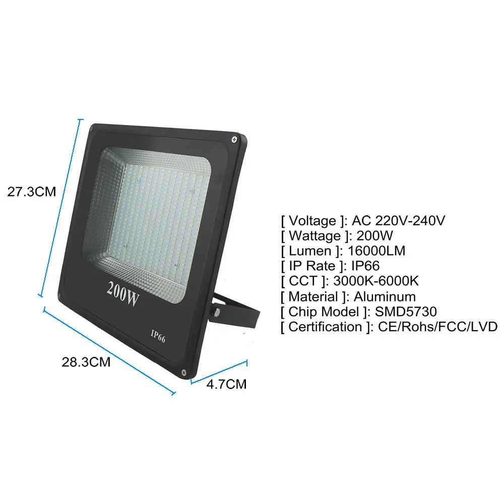 BUYBAY 50w 100w Светодиодный прожектор светильник 220V 240V 30 Вт 200 Вт напольный светильник ing проектор лампа с отражателем светодиодный 50 Вт внешний точечный светодиодный exterieur