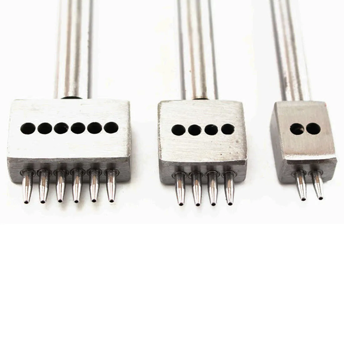 

Round Row Punch Drilling Tools 2/4/6 Prong Leather Craft Hole 4mm Leather Spacing Hole Tool 1mm Hole Diameter Punch Tools
