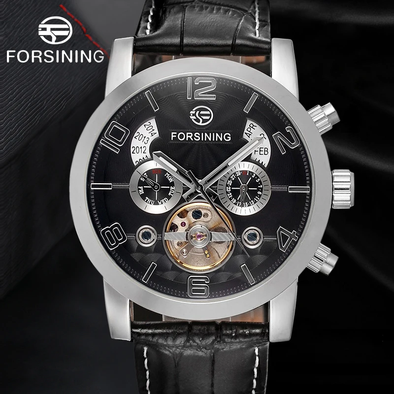 Forsining Брендовые мужские часы модные автоматические механические с скелетом