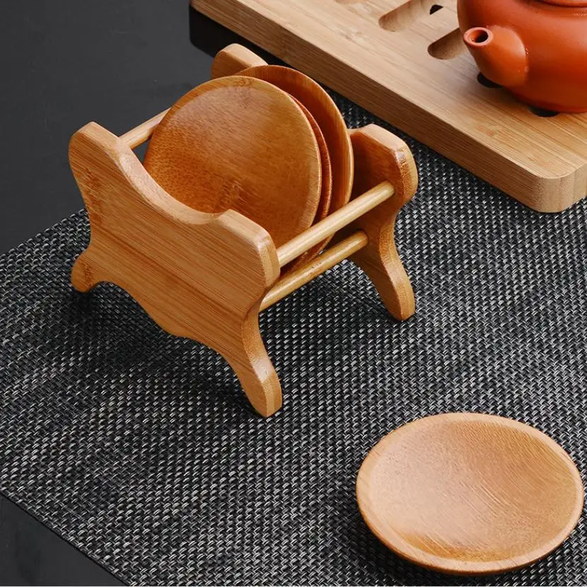 Бамбуковые подставки King Tea Mall коврик для чайной чашки китайские чайные