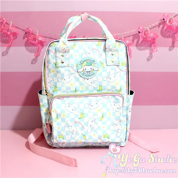 Милый мультяшный рюкзак с рисунком собаки Cinnamoroll, женская школьная сумка, школьные сумки для девочек-подростков, школьная сумка на плечо, дорожная сумка