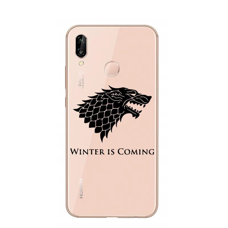 TPU Игра престолов Daenerys Dragon Jon Snow tyrion lannister мягкий чехол для huawei P20 Pro mate 20 Pro P30 Lite P20 P8 Lite P30Pro - Color: TPU