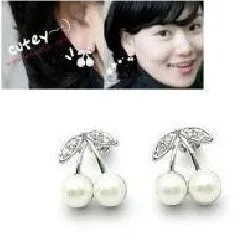 Недорогие новые модные товары 2015 милые маленькие серебряные серьги с имитацией