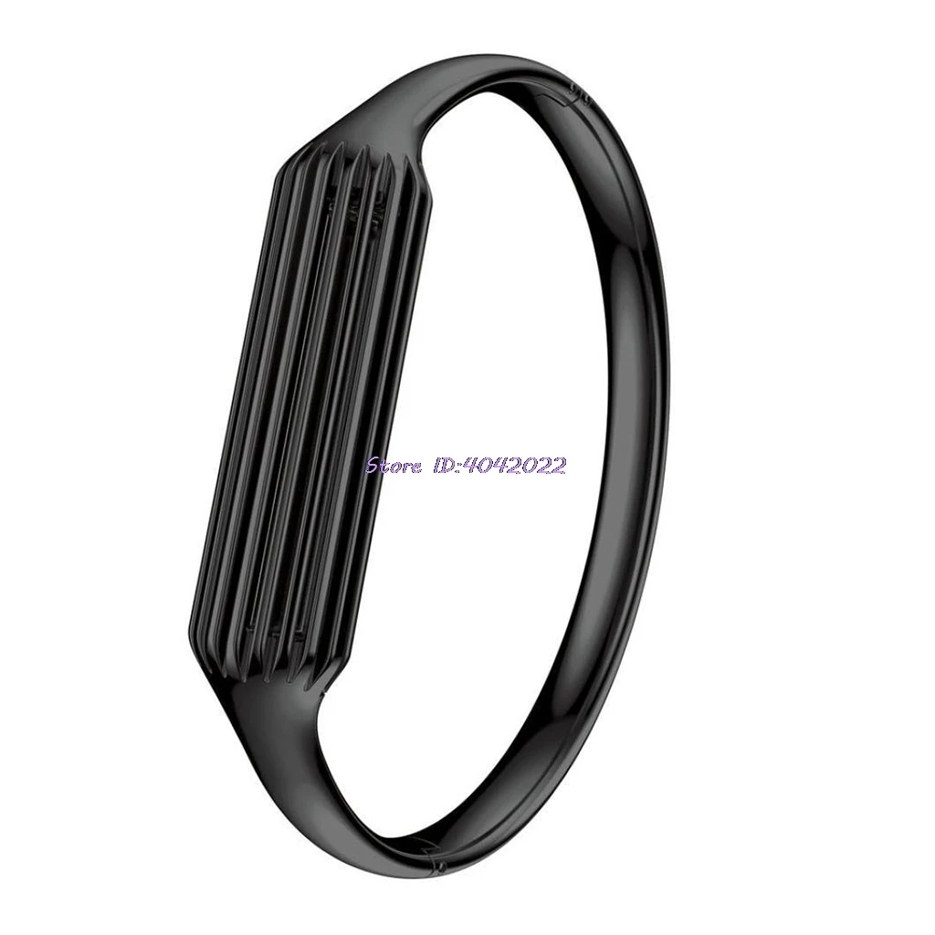 Черный Роскошные Нержавеющая сталь браслет, напульсник ремешок для Fitbit Flex 2 трекер Мода - Цвет: Черный