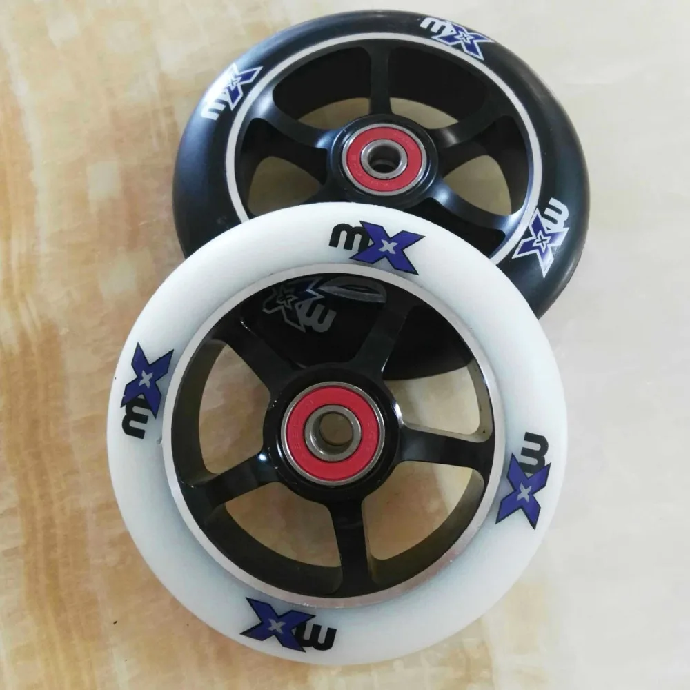BSTFAMLY 2 шт/комплект 88A 100/110mm колеса скутера из алюминиевого сплава стальная втулка
