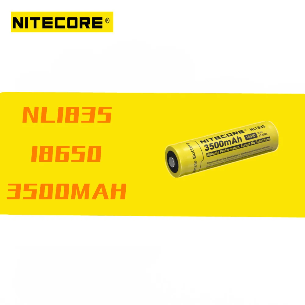 Аккумулятор Nitecore NL1835 18650 3500 мАч 3 7 В 12 6 Вт · ч 1 шт.|Перезаряжаемые батареи| |