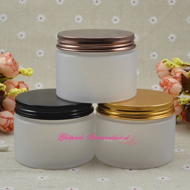 30pcs/lot 150g frosted wide mouth canning jar lids PET Plastic canning jars 5oz Hight quality frosting packaging jar