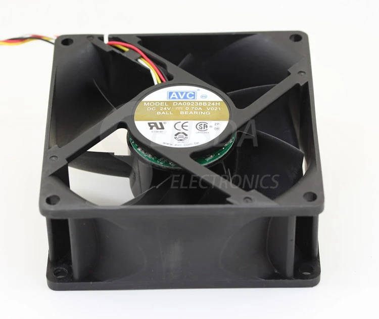 Для компьютера AVC DA09238B24H 018 DC 24V 0.7A 92x92x38 мм инвертор сервера квадратный вентилятор