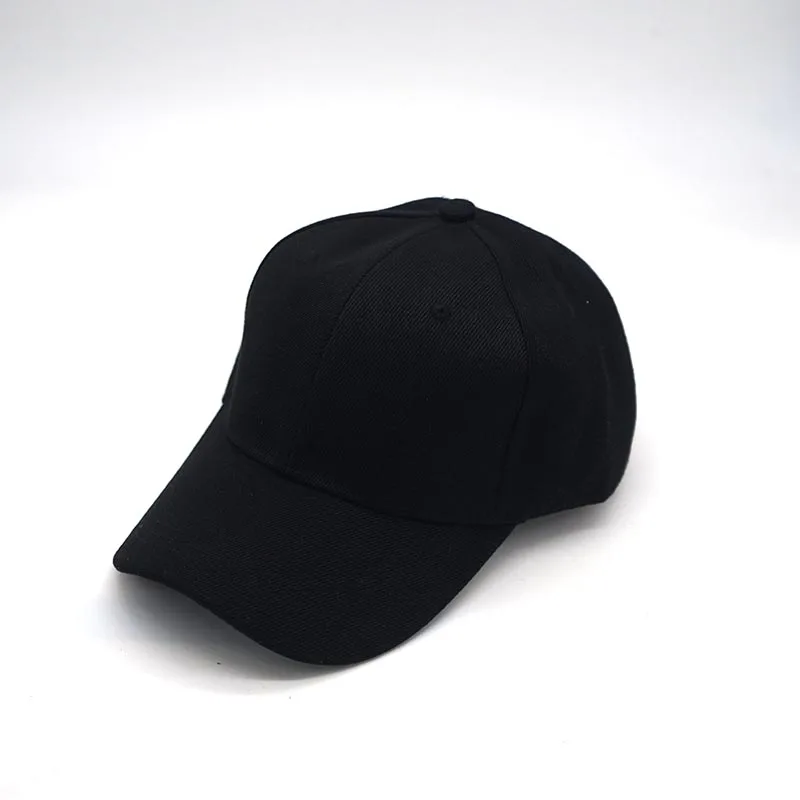 Одноцветная бейсболка, бейсболка, кепка s Casquette, облегающая Повседневная Кепка, хип-хоп, папа, головные уборы для мужчин и женщин, унисекс - Цвет: black