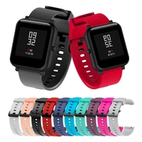 for amazfit bip strap silicone watch band for xiaomi amazfit gts 2 mini bip s u bracelet for haylou ls02 20mm sport wrist band