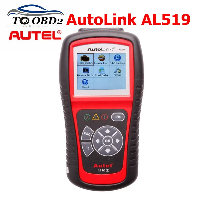Оригинальный Autel AL519 OBD2 Авто диагностический сканер инструмент OBD Автомобильный