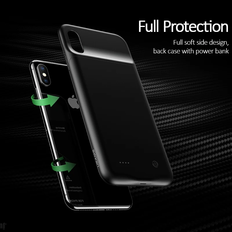 Чехол для зарядного устройства iPhone XS Max защитный чехол USAMS XR X переносной