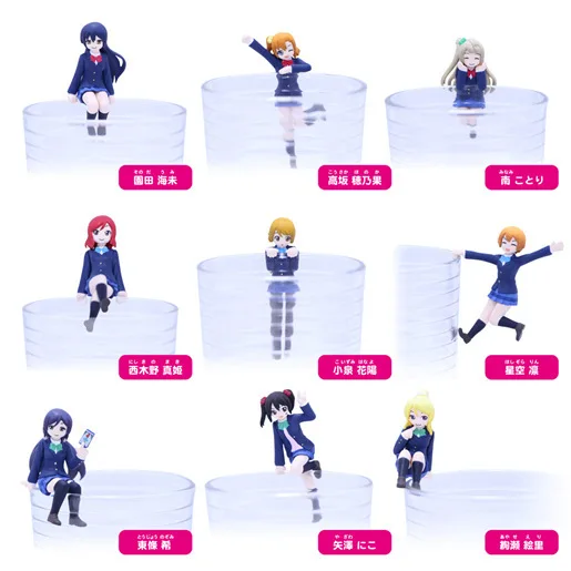 Японский аниме фигурка LoveLive Ellie Nico Q Ver ПВХ 5-7 см сексуальная коллекция подарок на